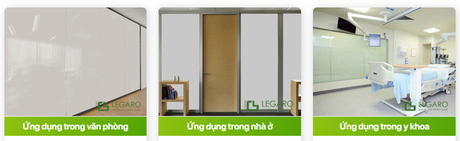 Ứng dụng kính điện thông minh Legaro